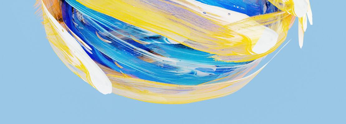 Colorful, abstract painting. The image relates to the topic of the post about SVG.